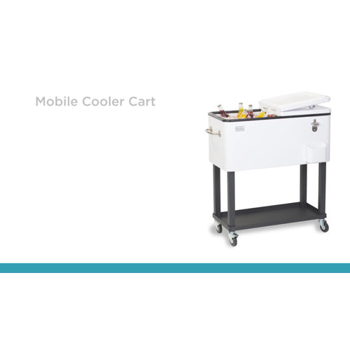 Black + Decker 60 Qt. Mobile Cart Cooler & Reviews Wayfair